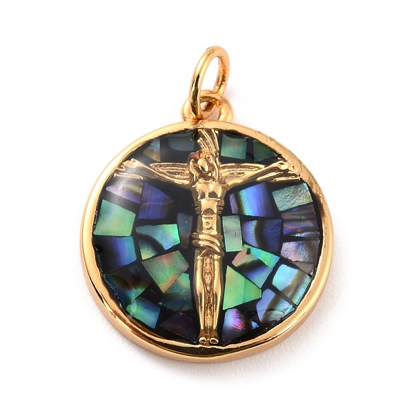 PandaHall Natural Shell Pendants, with Golden Brass Findings, Flat Round with Jesus, Colorful, 18x16x3.5mm, 3.5mm Inner Diameter. Shell Flat...
PandaHall Natural Shell Pendants, with Golden Brass Findings, Flat Round with Jesus, Colorful, 18x16x3.5mm, 3.5mm Inner Diameter. Shell Flat...