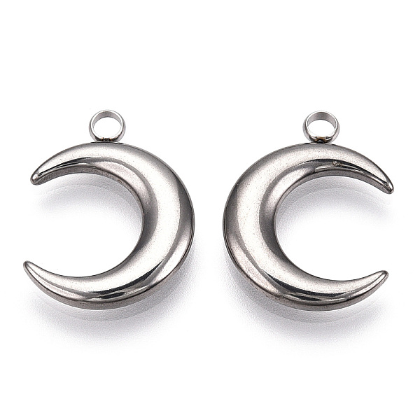 PandaHall 201 Stainless Steel Pendants, Crescent, Stainless Steel Color, 23.5x18x3mm, Hole: 2.5mm 201 Stainless Steel Moon
PandaHall 201 Stainless Steel Pendants, Crescent, Stainless Steel Color, 23.5x18x3mm, Hole: 2.5mm 201 Stainless Steel Moon