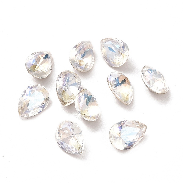 PandaHall Glass Rhinestone Cabochons, Pointed Back & Back Plated, Faceted, Teardop, Moonlight, 10x7x5mm Glass Rhinestone Teardrop Clear
PandaHall Glass Rhinestone Cabochons, Pointed Back & Back Plated, Faceted, Teardop, Moonlight, 10x7x5mm Glass Rhinestone Teardrop Clear