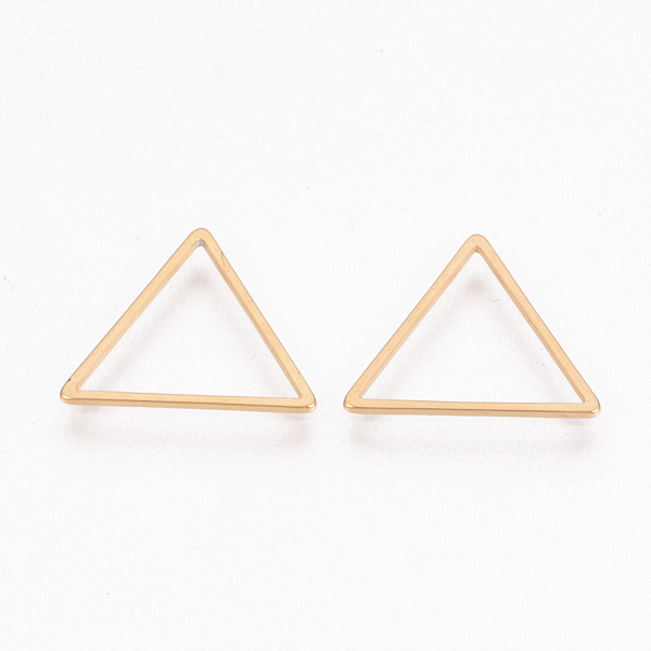 PandaHall 304 Stainless Steel Linking Ring, Triangle, Golden, 20x22.5x0.8mm 304 Stainless Steel Triangle
PandaHall 304 Stainless Steel Linking Ring, Triangle, Golden, 20x22.5x0.8mm 304 Stainless Steel Triangle