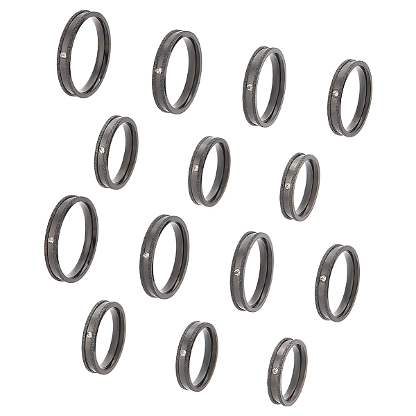 PandaHall Unicraftale 14Pcs 7 Size Crystal Rhinestone Grooved Finger Ring, Textured 201 Stainless Steel Jewelry for Men Women..., Clear
PandaHall Unicraftale 14Pcs 7 Size Crystal Rhinestone Grooved Finger Ring, Textured 201 Stainless Steel Jewelry for Men Women..., Clear