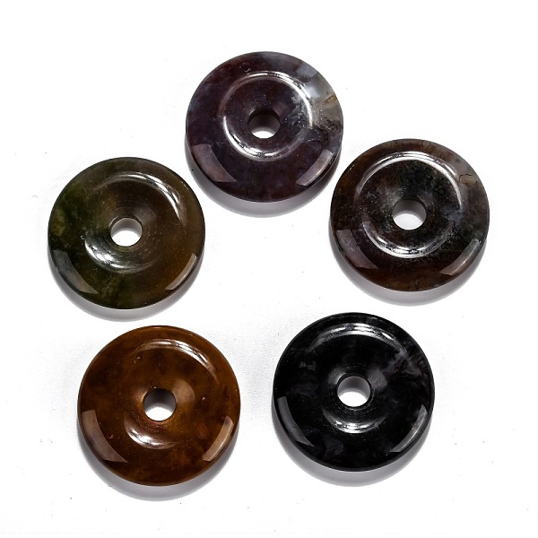 PandaHall Natural Indian Agate Pendants, Donut/Pi Disc, Donut Width: 11~12mm, 28~30x5~6mm, Hole: 6mm Indian Agate Donut
PandaHall Natural Indian Agate Pendants, Donut/Pi Disc, Donut Width: 11~12mm, 28~30x5~6mm, Hole: 6mm Indian Agate Donut
