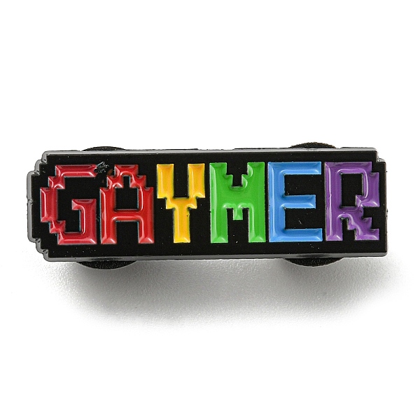 PandaHall Pride Rainbow Enamel Pins, Black Alloy Brooches for Backpack Clothes, Word Gaymer, 9x30.5x1.5mm Alloy+Enamel Word Red
PandaHall Pride Rainbow Enamel Pins, Black Alloy Brooches for Backpack Clothes, Word Gaymer, 9x30.5x1.5mm Alloy+Enamel Word Red
