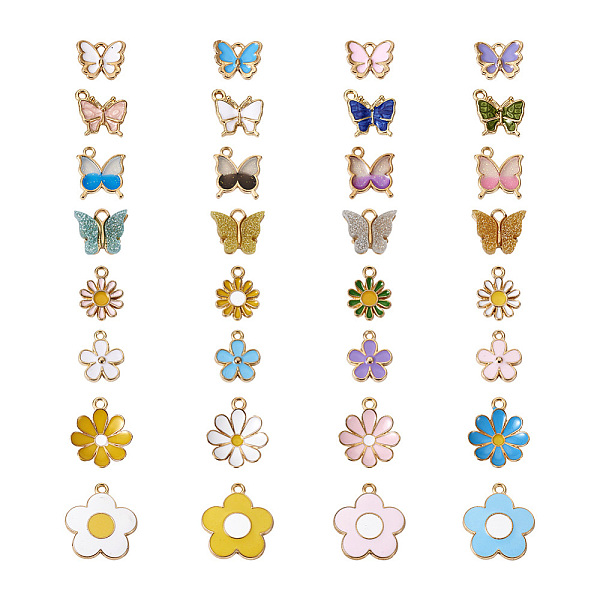 PandaHall Fashewelry 128Pcs 8 Style Alloy Enamel Pendants, Butterfly & Flower, Mixed Color, 16pcs/style Alloy+Enamel Mixed Shapes Multicolor
PandaHall Fashewelry 128Pcs 8 Style Alloy Enamel Pendants, Butterfly & Flower, Mixed Color, 16pcs/style Alloy+Enamel Mixed Shapes Multicolor