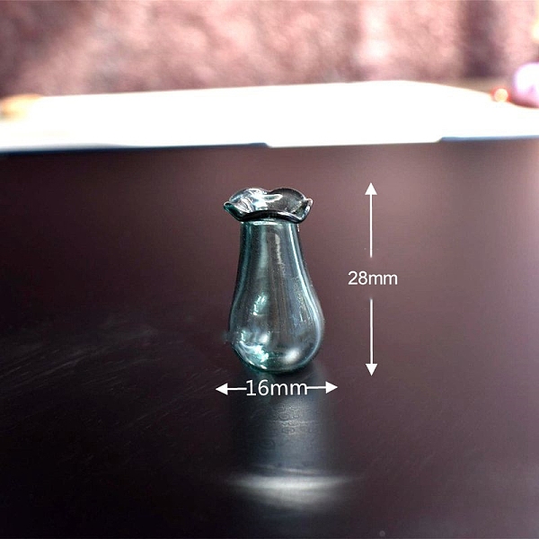 PandaHall Mini Glass Vase Dollhouse, DIY Scene Photography Decoration Vase Customizable, Cadet Blue, 16x28mm Glass Vase
PandaHall Mini Glass Vase Dollhouse, DIY Scene Photography Decoration Vase Customizable, Cadet Blue, 16x28mm Glass Vase