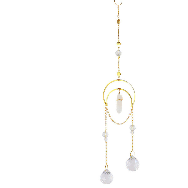 PandaHall Iron Big Pendant Decorations, Teardrop Crystal Glass Hanging Sun Catchers, with Brass Moon Findings, for Garden, Wedding, Lighting..., White
PandaHall Iron Big Pendant Decorations, Teardrop Crystal Glass Hanging Sun Catchers, with Brass Moon Findings, for Garden, Wedding, Lighting..., White