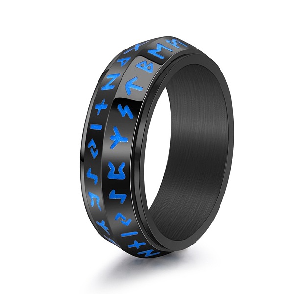 PandaHall Rune Words Viking Amulet Titanium Steel Rotating Finger Ring, Fidget Spinner Ring for Calming Worry Meditation, Black, US Size 7...
PandaHall Rune Words Viking Amulet Titanium Steel Rotating Finger Ring, Fidget Spinner Ring for Calming Worry Meditation, Black, US Size 7...