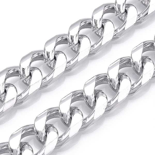 PandaHall Aluminum Curb Chains, Diamond Cut Cuban Link Chains, Unwelded, Silver, 16.5x12x4mm Aluminum
PandaHall Aluminum Curb Chains, Diamond Cut Cuban Link Chains, Unwelded, Silver, 16.5x12x4mm Aluminum