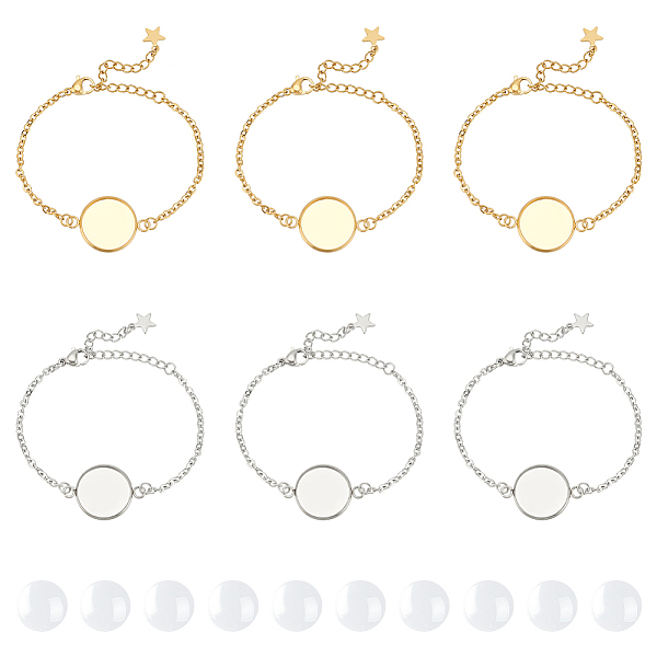 PandaHall UNICRAFTALE 10 Sets 2 Colors Bracelet Bezel Settings Stainless Steel Bezel Bracelets Blank Tray Bangles 16mm Flat Round Glass...
PandaHall UNICRAFTALE 10 Sets 2 Colors Bracelet Bezel Settings Stainless Steel Bezel Bracelets Blank Tray Bangles 16mm Flat Round Glass...
