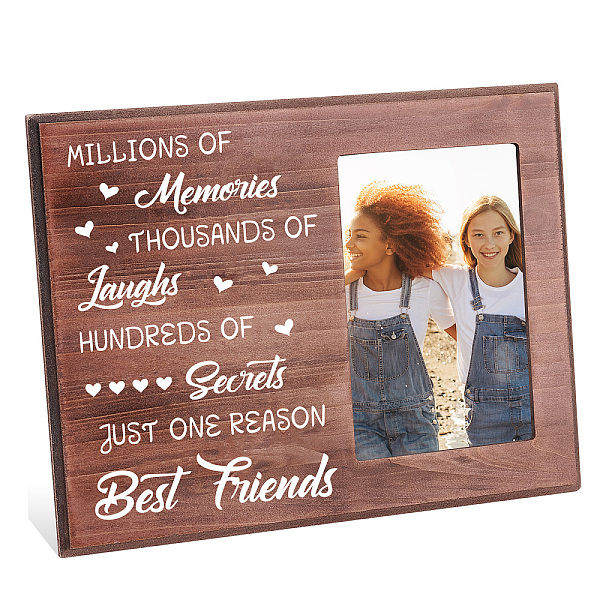PandaHall MDF Wood Photo Frames, for Tabletop Display Photo Frame, Rectangle, Word, 195x255x12mm Wood Word
PandaHall MDF Wood Photo Frames, for Tabletop Display Photo Frame, Rectangle, Word, 195x255x12mm Wood Word