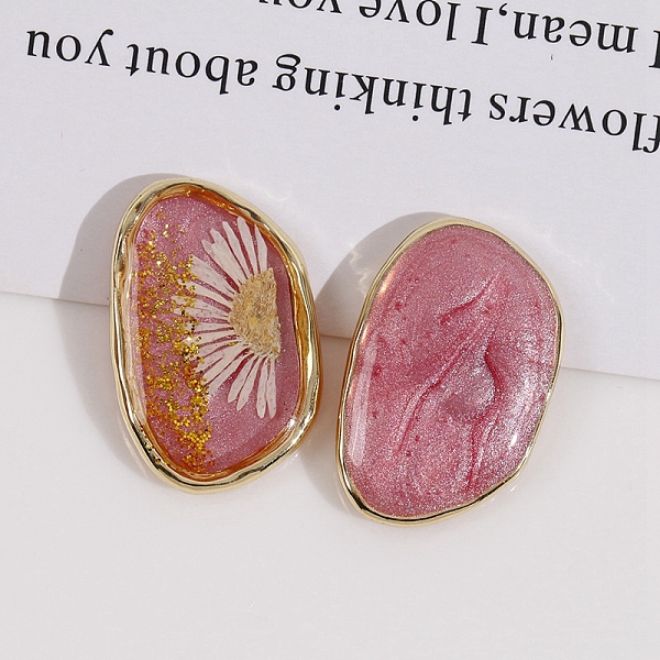 PandaHall Transparent Epoxy Reisn Alloy Nuggets Cabochons, Golden, with Inner Flower, Pale Violet Red, 24x16mm Alloy+Epoxy Resin Nuggets
PandaHall Transparent Epoxy Reisn Alloy Nuggets Cabochons, Golden, with Inner Flower, Pale Violet Red, 24x16mm Alloy+Epoxy Resin Nuggets