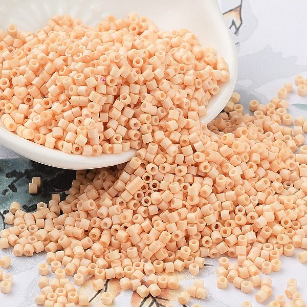 PandaHall Baking Paint Glass Seed Beads, Cylinder, Bisque, 2x1.5mm, Hole: 1mm, about 50398pcs/pound Glass Orange
PandaHall Baking Paint Glass Seed Beads, Cylinder, Bisque, 2x1.5mm, Hole: 1mm, about 50398pcs/pound Glass Orange