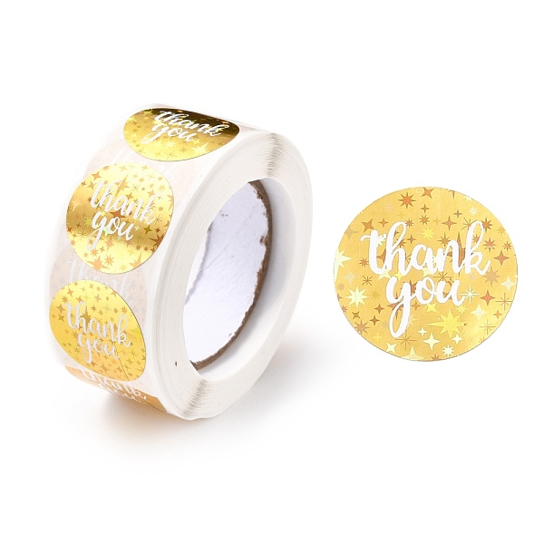 PandaHall Thank you Stickers Roll, Self-Adhesive Paper Gift Tag Stickers, for Party, Decorative Presents, Flat Round , Gold, 25x0.1mm, about...
PandaHall Thank you Stickers Roll, Self-Adhesive Paper Gift Tag Stickers, for Party, Decorative Presents, Flat Round , Gold, 25x0.1mm, about...