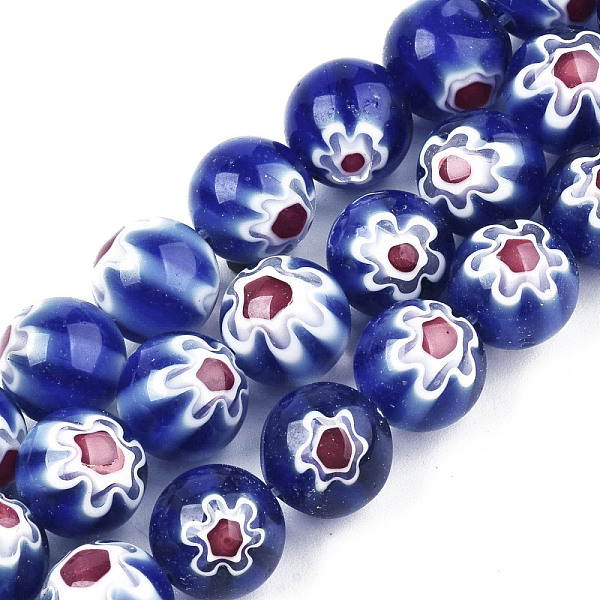 PandaHall Handmade Millefiori Glass Beads Strands, Round, Blue, 10mm, Hole: 1.2mm, about 36~38pcs/strand, 13.78 inch~14.88 inch(35cm~37.8cm)...
PandaHall Handmade Millefiori Glass Beads Strands, Round, Blue, 10mm, Hole: 1.2mm, about 36~38pcs/strand, 13.78 inch~14.88 inch(35cm~37.8cm)...