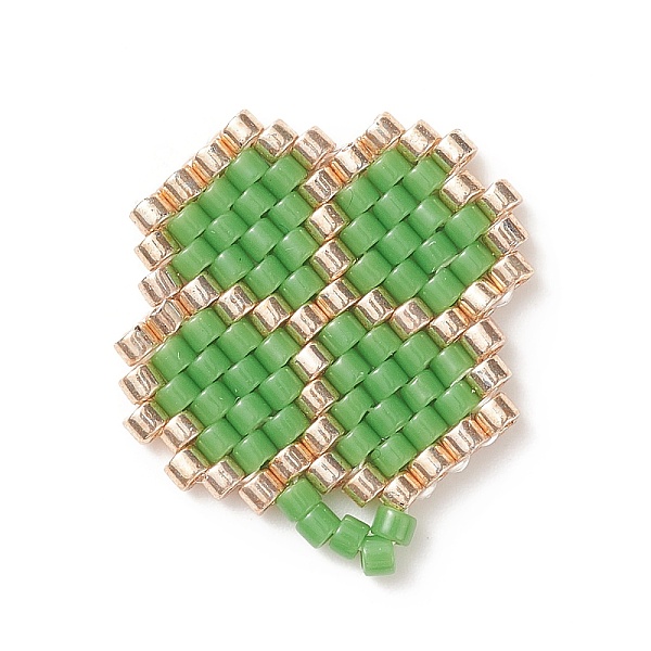 PandaHall Handmade MIYUKI Seed Beads, Loom Pattern, Clover, Green, 19x17x2mm Glass Clover Green
PandaHall Handmade MIYUKI Seed Beads, Loom Pattern, Clover, Green, 19x17x2mm Glass Clover Green