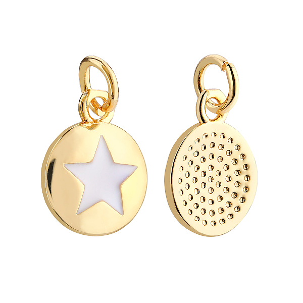 PandaHall BENECREAT 10Pcs 18K Gold Plated Star Enamel Charms Flat Round Pendants with Jump Rings for DIY Necklace Bracelet Jewelry Making..., White
PandaHall BENECREAT 10Pcs 18K Gold Plated Star Enamel Charms Flat Round Pendants with Jump Rings for DIY Necklace Bracelet Jewelry Making..., White