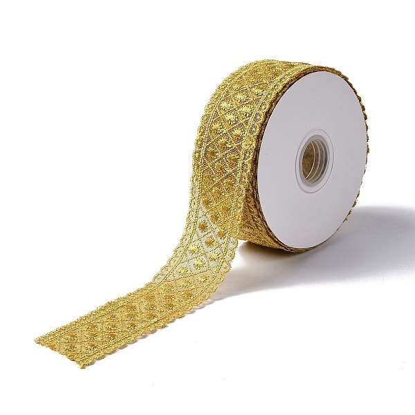 PandaHall 10 Yards Polyester Lace Trim Ribbon, for DIY Jewelry Making, Gold, 1-1/2 inch(38.5~39.5mm) Polyester Flower Gold
PandaHall 10 Yards Polyester Lace Trim Ribbon, for DIY Jewelry Making, Gold, 1-1/2 inch(38.5~39.5mm) Polyester Flower Gold