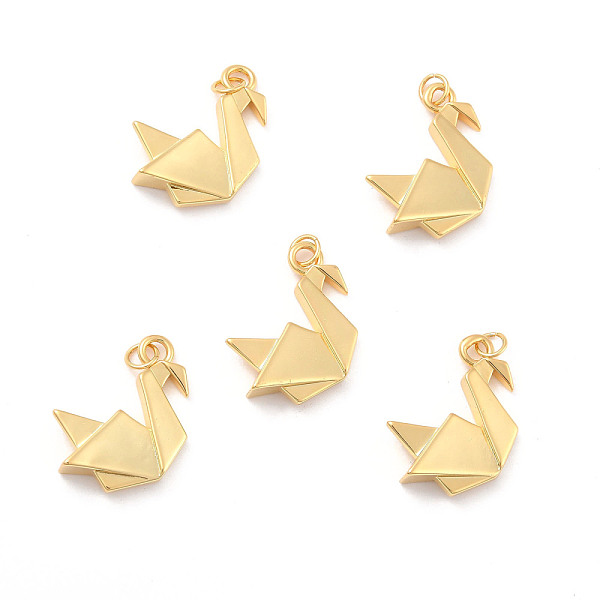 PandaHall Rack Plating Brass Pendants, Long-Lasting Plated, Cadmium Free & Nickel Free & Lead Free, Paper Crane, Real 18K Gold Plated...
PandaHall Rack Plating Brass Pendants, Long-Lasting Plated, Cadmium Free & Nickel Free & Lead Free, Paper Crane, Real 18K Gold Plated...