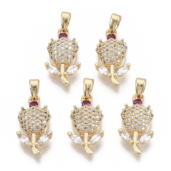 PandaHall Valentine's Day Theme, Brass Micro Pave Cubic Zirconia Pendants, Nickel Free, Rose, Clear & Fuchsia, Real 18K Gold Plated...
PandaHall Valentine's Day Theme, Brass Micro Pave Cubic Zirconia Pendants, Nickel Free, Rose, Clear & Fuchsia, Real 18K Gold Plated...