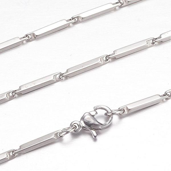 PandaHall 201 Stainless Steel Bar Link Necklaces, with Lobster Claw Clasps, Stainless Steel Color, 19.5 inch~20 inch(49.5~50.8cm) 201...
PandaHall 201 Stainless Steel Bar Link Necklaces, with Lobster Claw Clasps, Stainless Steel Color, 19.5 inch~20 inch(49.5~50.8cm) 201...