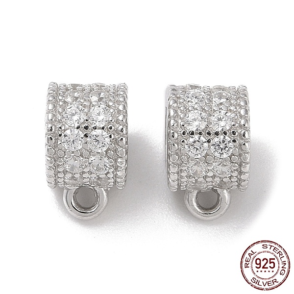 PandaHall Rhodium Plated 925 Sterling Silver Tube Bails, Column Bead Bails with Cubic Zirconia, Real Platinum Plated, 7.4x4.5x5.7mm, Hole..., Clear
PandaHall Rhodium Plated 925 Sterling Silver Tube Bails, Column Bead Bails with Cubic Zirconia, Real Platinum Plated, 7.4x4.5x5.7mm, Hole..., Clear