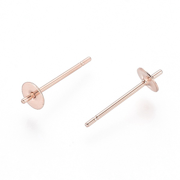PandaHall 304 Stainless Steel Stud Earring Findings, For Half Drilled Beads, Rose Gold, 14x4mm, Pin: 0.8mm 304 Stainless Steel Others
PandaHall 304 Stainless Steel Stud Earring Findings, For Half Drilled Beads, Rose Gold, 14x4mm, Pin: 0.8mm 304 Stainless Steel Others