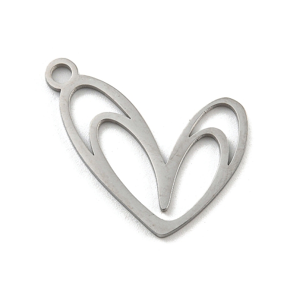 PandaHall 304 Stainless Steel Pendants, Laser Cut, Heart Charm, Stainless Steel Color, 17x22x1mm, Hole: 2.5mm 304 Stainless Steel Heart
PandaHall 304 Stainless Steel Pendants, Laser Cut, Heart Charm, Stainless Steel Color, 17x22x1mm, Hole: 2.5mm 304 Stainless Steel Heart