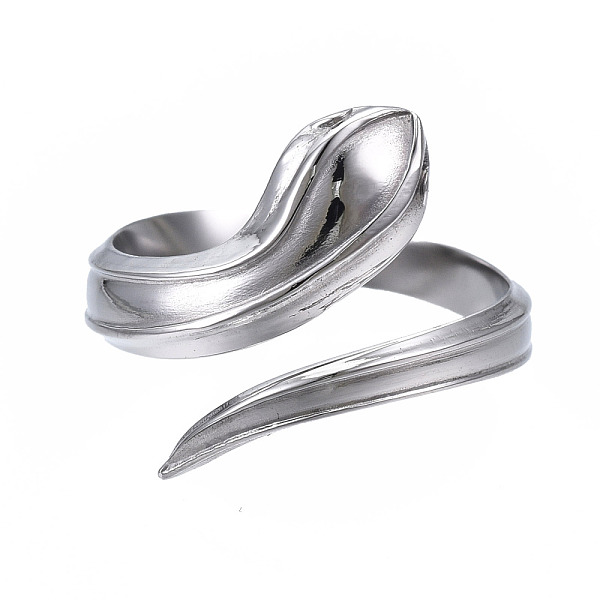 PandaHall 304 Stainless Steel Snake Wrap Open Cuff Ring for Women, Stainless Steel Color, US Size 7(17.3mm) 304 Stainless Steel
PandaHall 304 Stainless Steel Snake Wrap Open Cuff Ring for Women, Stainless Steel Color, US Size 7(17.3mm) 304 Stainless Steel
