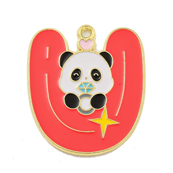 PandaHall Alloy Enamel Pendants, Light Gold, Panda Charm, Letter U, 28x24x1mm, Hole: 1.6mm Alloy+Enamel Letter U
PandaHall Alloy Enamel Pendants, Light Gold, Panda Charm, Letter U, 28x24x1mm, Hole: 1.6mm Alloy+Enamel Letter U