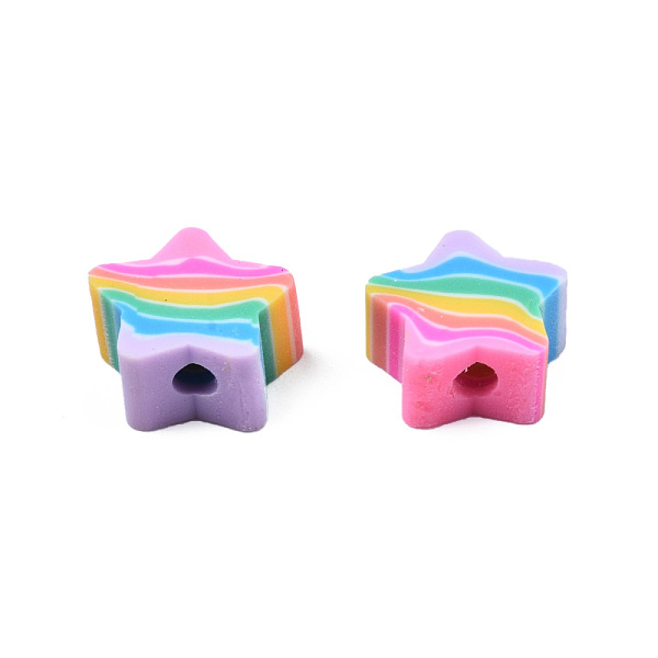 PandaHall Handmade Polymer Clay Beads, Star, Colorful, 8~9x8~8.5x3.5~4mm, Hole: 1.5mm Polymer Clay Star
PandaHall Handmade Polymer Clay Beads, Star, Colorful, 8~9x8~8.5x3.5~4mm, Hole: 1.5mm Polymer Clay Star