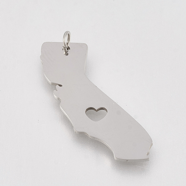 PandaHall 201 Stainless Steel Pendants, Map of California, Stainless Steel Color, 23x11x1mm, Hole: 3mm 201 Stainless Steel Others
PandaHall 201 Stainless Steel Pendants, Map of California, Stainless Steel Color, 23x11x1mm, Hole: 3mm 201 Stainless Steel Others