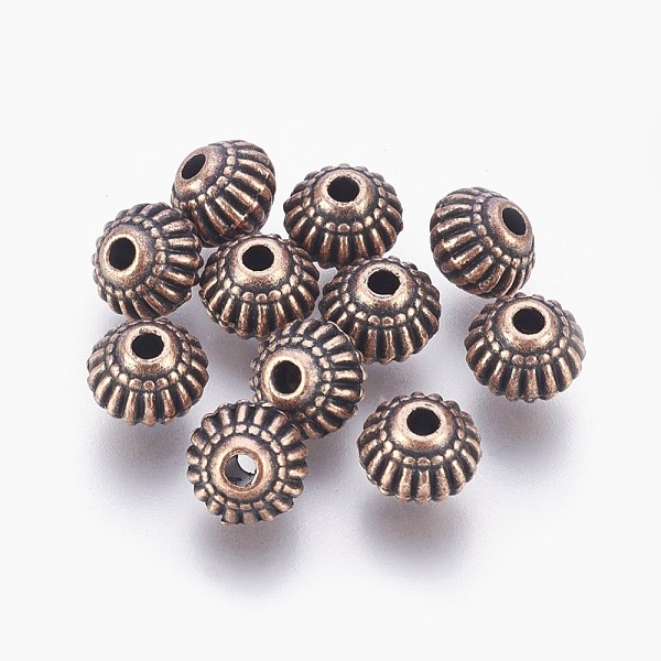 PandaHall Tibetan Style Alloy Bicone Beads, Cadmium Free & Nickel Free & Lead Free, Red Copper, 8x6.5mm, Hole: 1.5mm Alloy Bicone
PandaHall Tibetan Style Alloy Bicone Beads, Cadmium Free & Nickel Free & Lead Free, Red Copper, 8x6.5mm, Hole: 1.5mm Alloy Bicone