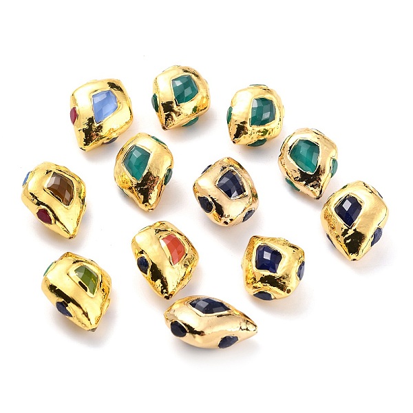 PandaHall Cat Eye Beads, with Golden Tone Brass Findigs, Rhombus, Mixed Color, 25~29x20~24x13~14.5mm, Hole: 1.2~2mm Glass Rhombus Multicolor
PandaHall Cat Eye Beads, with Golden Tone Brass Findigs, Rhombus, Mixed Color, 25~29x20~24x13~14.5mm, Hole: 1.2~2mm Glass Rhombus Multicolor