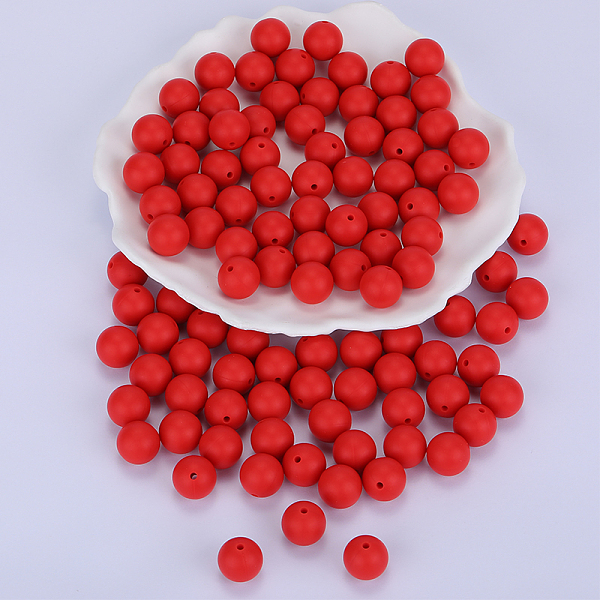 PandaHall Round Silicone Focal Beads, Chewing Beads For Teethers, DIY Nursing Necklaces Making, Red, 15mm, Hole: 2mm Silicone Round Red
PandaHall Round Silicone Focal Beads, Chewing Beads For Teethers, DIY Nursing Necklaces Making, Red, 15mm, Hole: 2mm Silicone Round Red