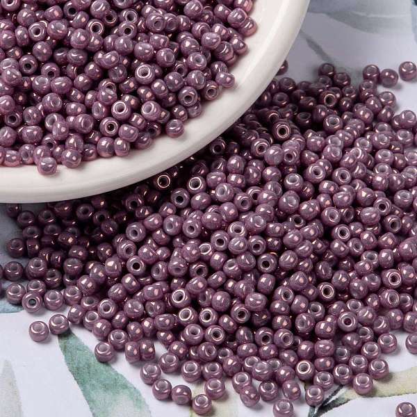 PandaHall MIYUKI Round Rocailles Beads, Japanese Seed Beads, (RR1867) Opaque Dark Orchid Luster, 8/0, 3mm, Hole: 1mm, about 422~455pcs/10g..., Purple
PandaHall MIYUKI Round Rocailles Beads, Japanese Seed Beads, (RR1867) Opaque Dark Orchid Luster, 8/0, 3mm, Hole: 1mm, about 422~455pcs/10g..., Purple