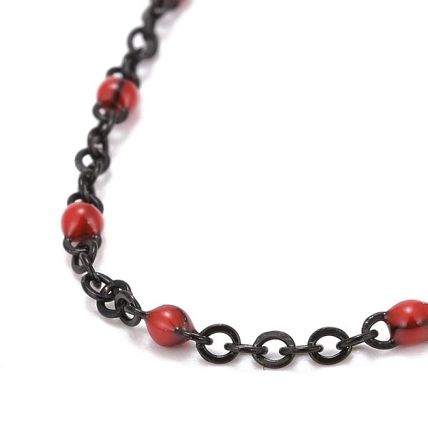 PandaHall Ion Plating(IP) 304 Stainless Steel Cable Chain Necklaces, with Enamel, Red, 17.91 inch(455mm) 304 Stainless Steel Red
PandaHall Ion Plating(IP) 304 Stainless Steel Cable Chain Necklaces, with Enamel, Red, 17.91 inch(455mm) 304 Stainless Steel Red