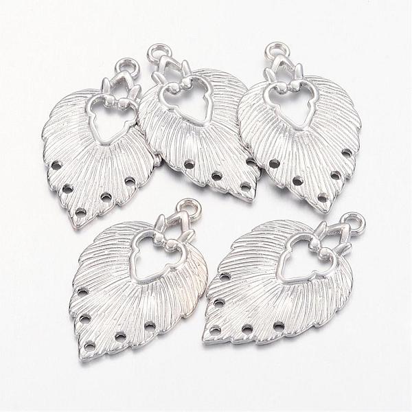 PandaHall Tibetan Style Chandelier Components Links, Cadmium Free & Nickel Free & Lead Free, Leaf, Platinum, 34x20x1.5mm, Hole: 1~2mm Alloy...
PandaHall Tibetan Style Chandelier Components Links, Cadmium Free & Nickel Free & Lead Free, Leaf, Platinum, 34x20x1.5mm, Hole: 1~2mm Alloy...