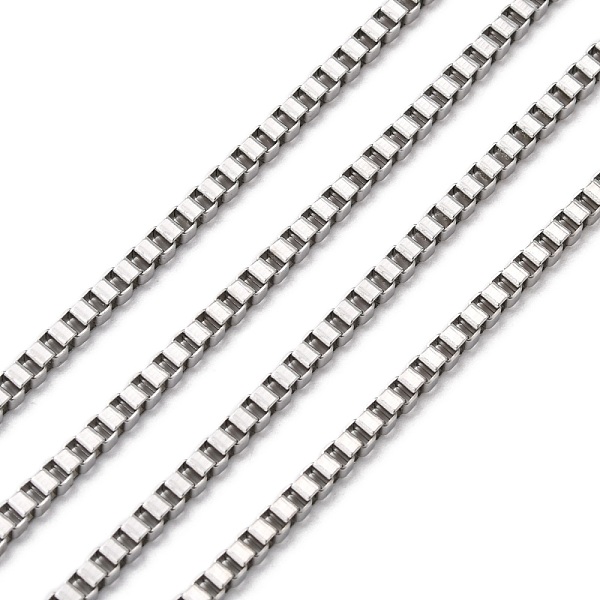 PandaHall 304 Stainless Steel Venetian Chains, Box Chain, Unwelded, Stainless Steel Color, 2.5x2.5mm 304 Stainless Steel
PandaHall 304 Stainless Steel Venetian Chains, Box Chain, Unwelded, Stainless Steel Color, 2.5x2.5mm 304 Stainless Steel
