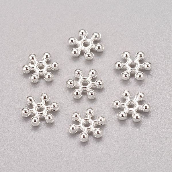 PandaHall Zinc Alloy Beads Spacers, Cadmium Free & Lead Free, with One Hole, Snowflake, Silver Color Plated, 8.5x2.5mm, Hole: 1.5mm Alloy...
PandaHall Zinc Alloy Beads Spacers, Cadmium Free & Lead Free, with One Hole, Snowflake, Silver Color Plated, 8.5x2.5mm, Hole: 1.5mm Alloy...