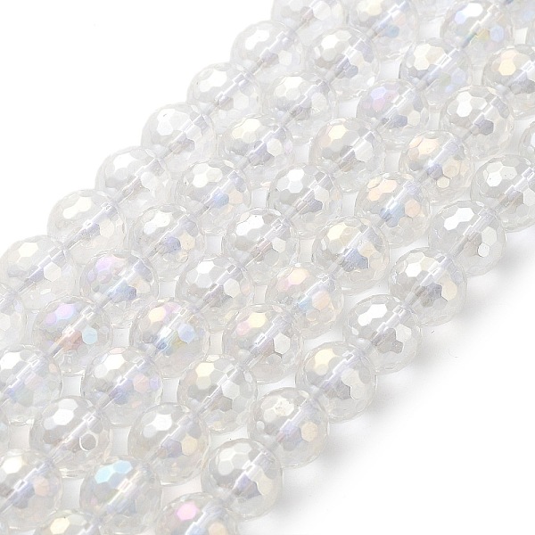 PandaHall Electroplated Synthetic Quartz Crystal Beads Strands, Faceted Round, AB Color Plated, 10mm, Hole: 1mm, about 39pcs/strand...
PandaHall Electroplated Synthetic Quartz Crystal Beads Strands, Faceted Round, AB Color Plated, 10mm, Hole: 1mm, about 39pcs/strand...