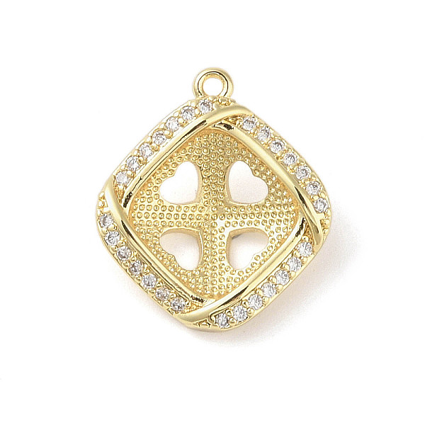 PandaHall Brass Micro Pave Cubic Zirconia Pendant Bails, Rhombus, Real 18K Gold Plated, 19x17x5.5mm, Hole: 1.5mm, 11mm Inner Diameter...
PandaHall Brass Micro Pave Cubic Zirconia Pendant Bails, Rhombus, Real 18K Gold Plated, 19x17x5.5mm, Hole: 1.5mm, 11mm Inner Diameter...