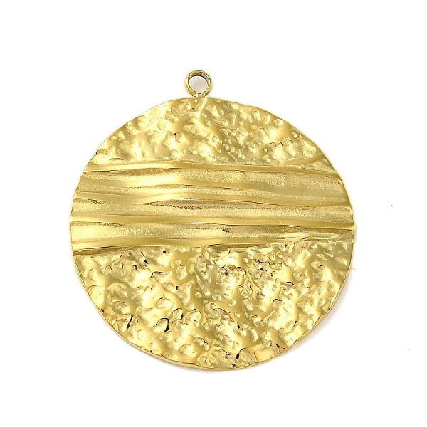 PandaHall Ion Plating(IP) 304 Stainless Steel Pendants, Textured, Flat Round Charm, Real 18K Gold Plated, 31.5x28.5x1.5mm, Hole: 2mm 304...
PandaHall Ion Plating(IP) 304 Stainless Steel Pendants, Textured, Flat Round Charm, Real 18K Gold Plated, 31.5x28.5x1.5mm, Hole: 2mm 304...