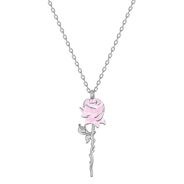 PandaHall SHEGRACE Rose Rhodium Plated 925 Sterling Silver Pendant Necklaces, with Epoxy Resin and Cable Chains, Platinum, Pink, 17.32inch...
PandaHall SHEGRACE Rose Rhodium Plated 925 Sterling Silver Pendant Necklaces, with Epoxy Resin and Cable Chains, Platinum, Pink, 17.32inch...