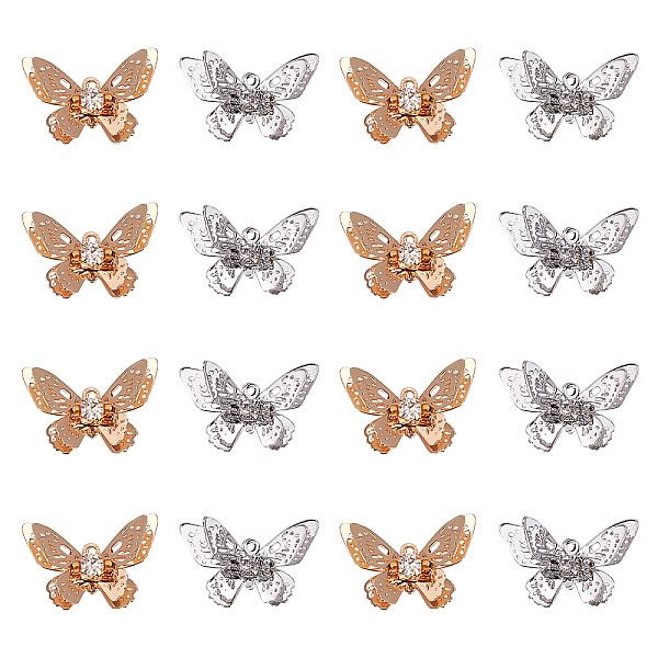 PandaHall CHGCRAFT 20Pcs Filigree Butterfly Charms Pendants with Crystal Rhinestone Brass 3D Butterfly Beads Charms for DIY Bracelet...
PandaHall CHGCRAFT 20Pcs Filigree Butterfly Charms Pendants with Crystal Rhinestone Brass 3D Butterfly Beads Charms for DIY Bracelet...