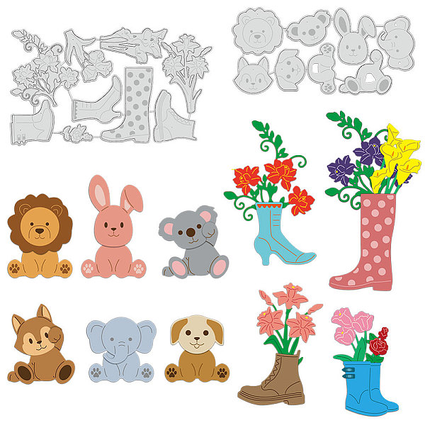 PandaHall BENECREAT Animal Pattern Carbon Steel Cutting Dies Stencils, Lion Rabbit Flowers Boots Pattern Metal Cutting Dies for DIY...
PandaHall BENECREAT Animal Pattern Carbon Steel Cutting Dies Stencils, Lion Rabbit Flowers Boots Pattern Metal Cutting Dies for DIY...
