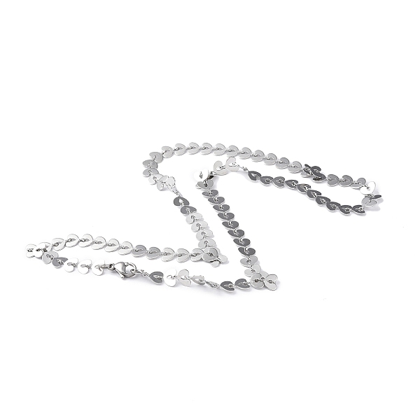 PandaHall 201 Stainless Steel Heart Link Chain Necklace for Men Women, Stainless Steel Color, 18.90 inch(48cm) 201 Stainless Steel
PandaHall 201 Stainless Steel Heart Link Chain Necklace for Men Women, Stainless Steel Color, 18.90 inch(48cm) 201 Stainless Steel