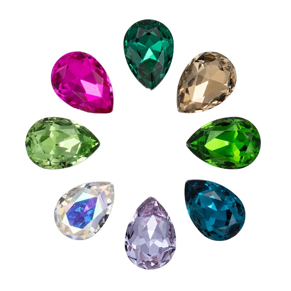 PandaHall Pointed Back Glass Rhinestone Cabochons, Faceted, teardrop, Mixed Color, 10x7x4mm Glass Rhinestone Teardrop Multicolor
PandaHall Pointed Back Glass Rhinestone Cabochons, Faceted, teardrop, Mixed Color, 10x7x4mm Glass Rhinestone Teardrop Multicolor