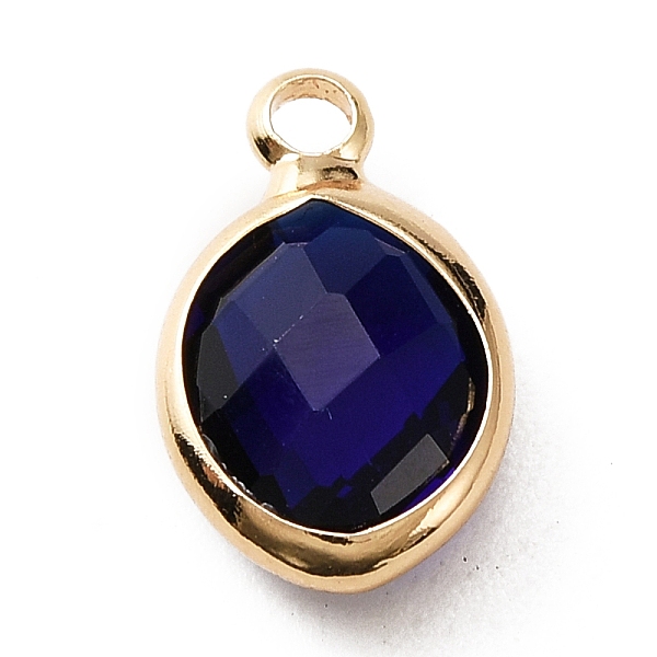 PandaHall Faceted Glass Pendants, September Birthstone Charms, with Brass Cabochon Settings, Oval, Golden, Dark Blue, 13x8x4mm, Hole: 1.6mm...
PandaHall Faceted Glass Pendants, September Birthstone Charms, with Brass Cabochon Settings, Oval, Golden, Dark Blue, 13x8x4mm, Hole: 1.6mm...