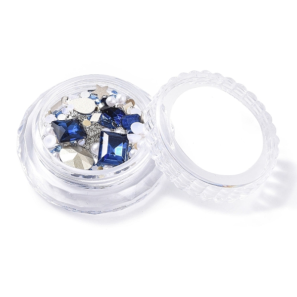 PandaHall Nail Art Decoration Accessories Kits, including Glass Rhinestone Cabochons, Iron Findings, Acryic Cabochons, Marine Blue...
PandaHall Nail Art Decoration Accessories Kits, including Glass Rhinestone Cabochons, Iron Findings, Acryic Cabochons, Marine Blue...