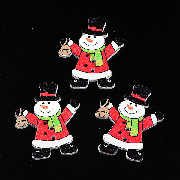 PandaHall Christmas 2-Hole Spray Painted Maple Wooden Buttons, Single-Sided Printed, Santa Claus, Red, 38x32x2mm, Hole: 1.6mm Wood Human Red
PandaHall Christmas 2-Hole Spray Painted Maple Wooden Buttons, Single-Sided Printed, Santa Claus, Red, 38x32x2mm, Hole: 1.6mm Wood Human Red